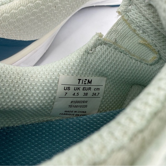 Tiem Women’s Slipstream Indoor Spin Cycling Shoe Sneaker Mint Green Teal Size 7 - Picture 9 of 11